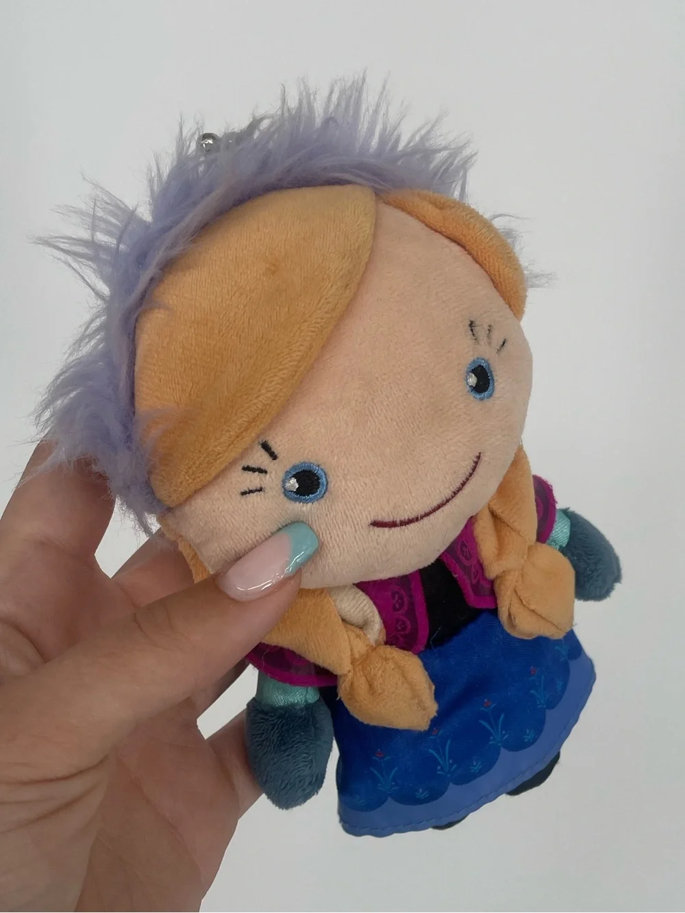 Disney Store Frozen Princess Anna Coin Purse Plush Stuffed Character Mini Bag